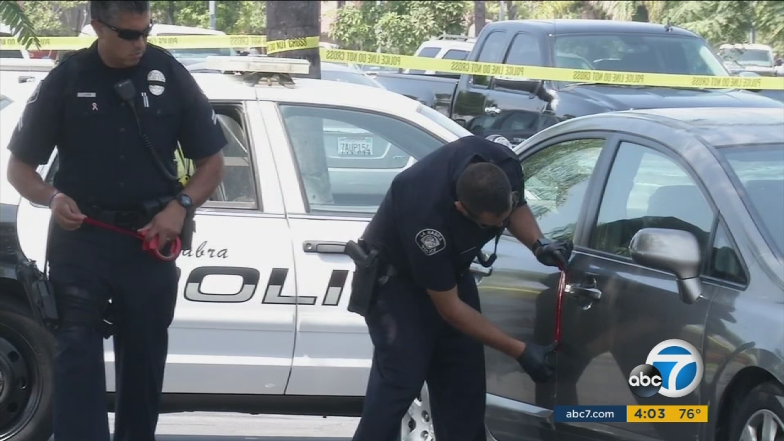 Woman's body found in car parked near La Habra movie theater ABC7 Los