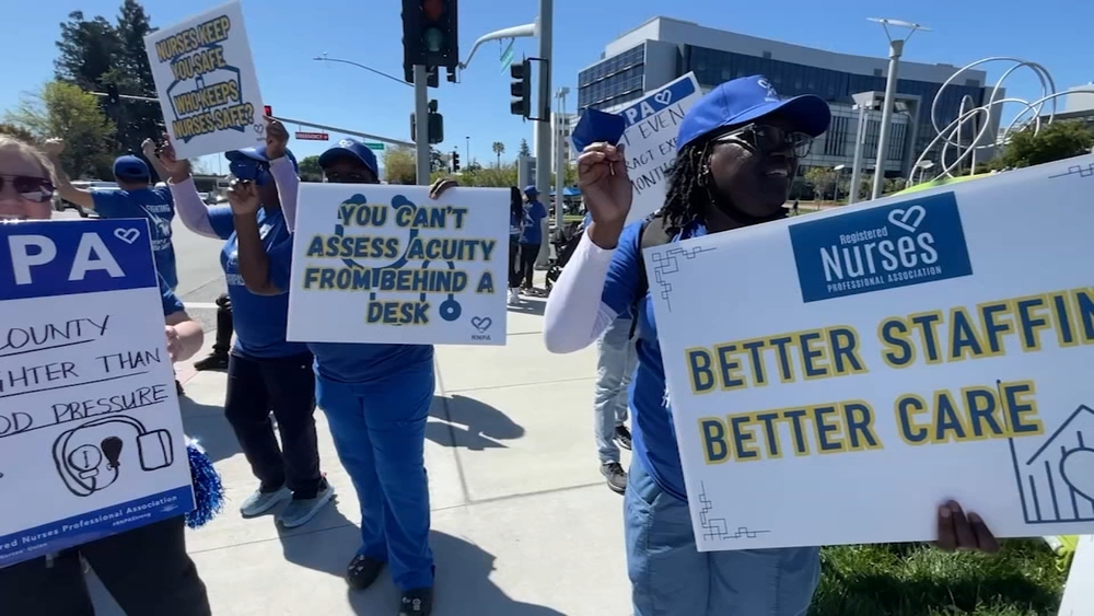 Thousands of Santa Clara Co. nurses walk off the job in 3-day strike