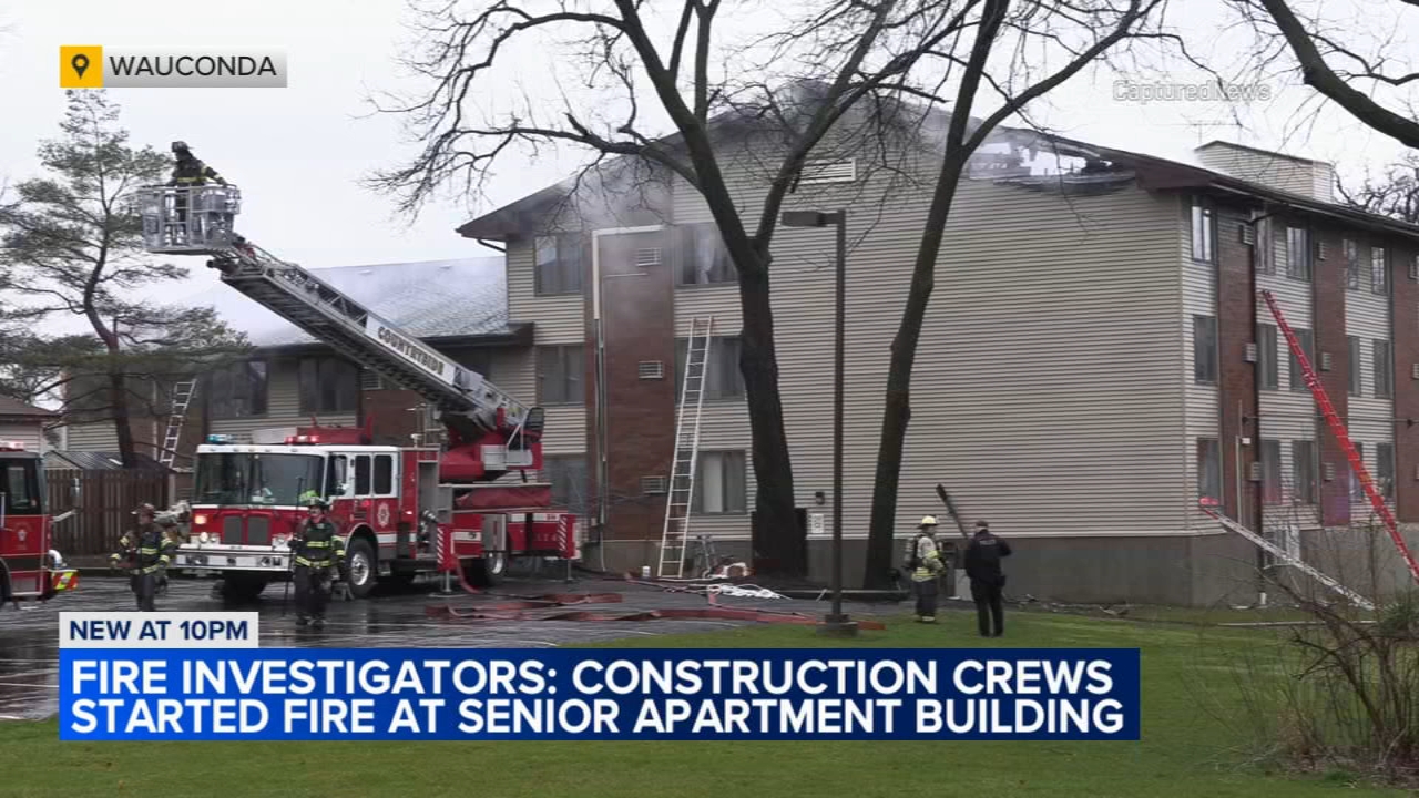 North suburban senior home fire caused by construction crew