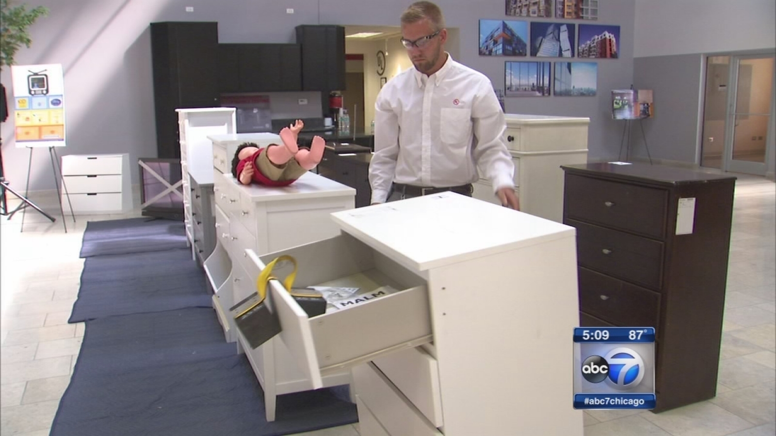 Dresser danger Tipping furniture can cause children injuries, death