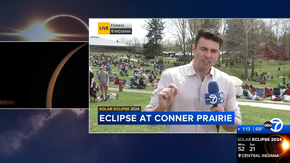 Fishers, Indiana sees eclipse totality for the first time in 1,200 years