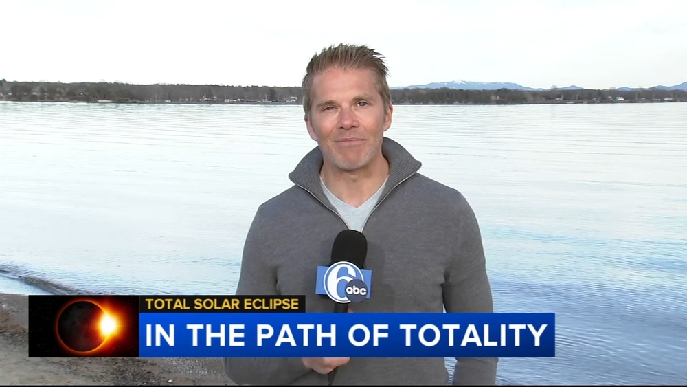 Meteorologist Adam Joseph was in the path of totality in upstate NY