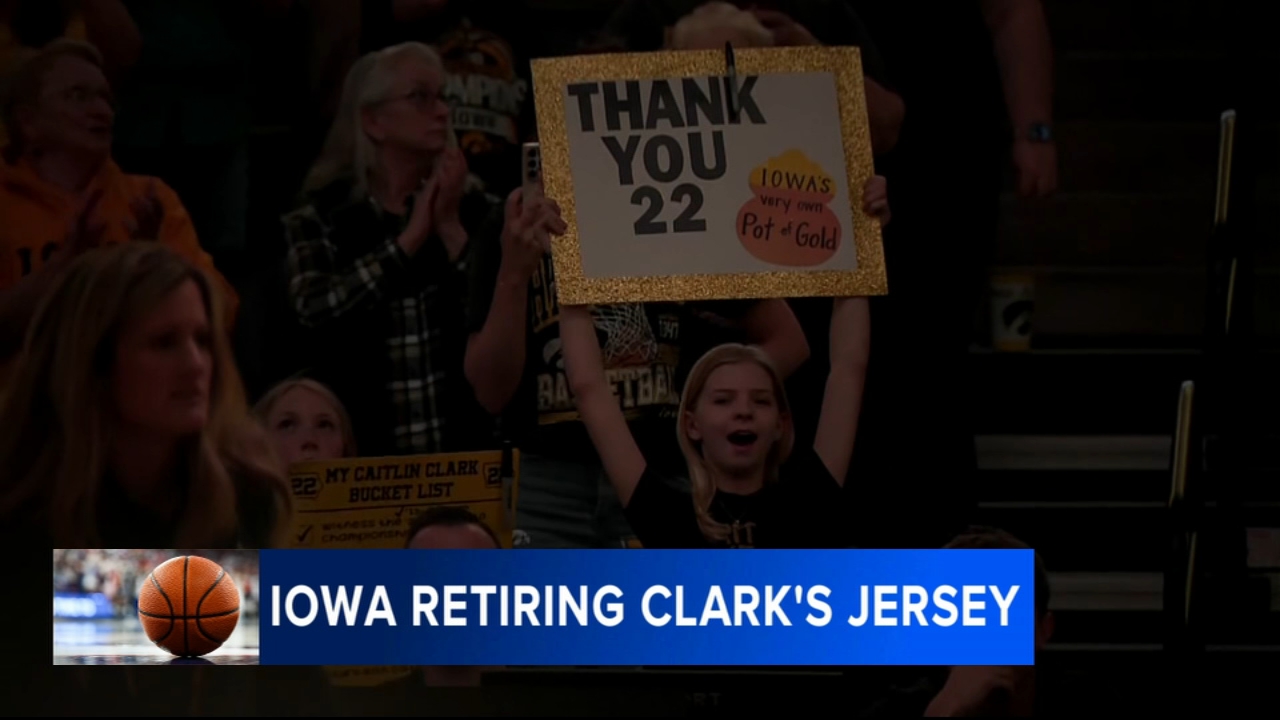 University of Iowa Hawkeyes to retire Caitlin Clark's No. 22 jersey