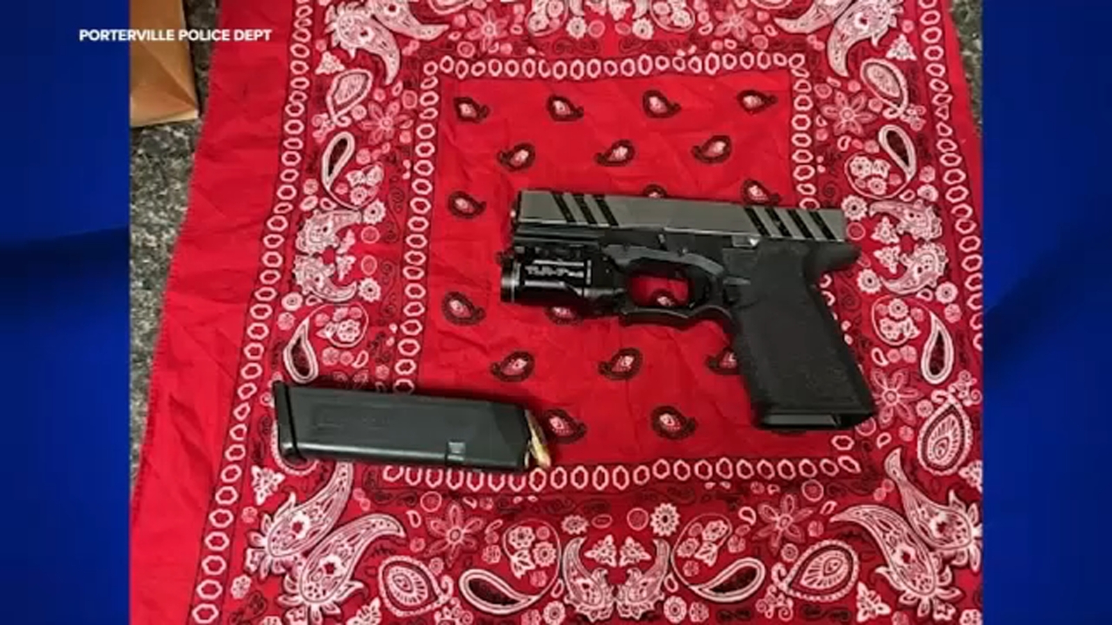 3 arrested after loaded gun was found during traffic stop in Porterville