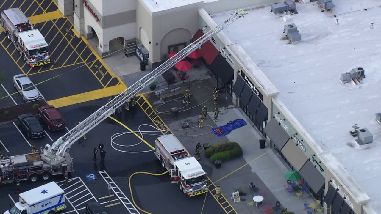 Fire broke out at shopping center off Creedmoor Road in Raleigh