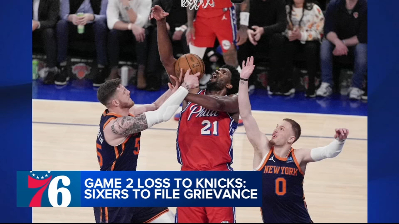76ers plan to file grievance about officiating during first two games of series against Knicks