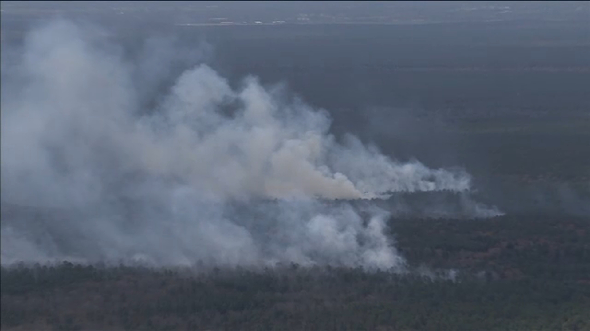 Wildfire burning in Wharton State Forest between Camden and Burlington counties in New Jersey - Vimarsana News