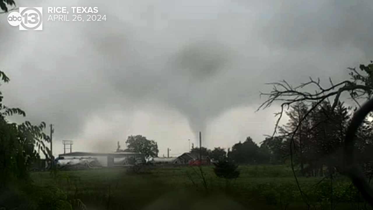 'Tornado on the ground! ABC13's David Tillman spots Texas twister live