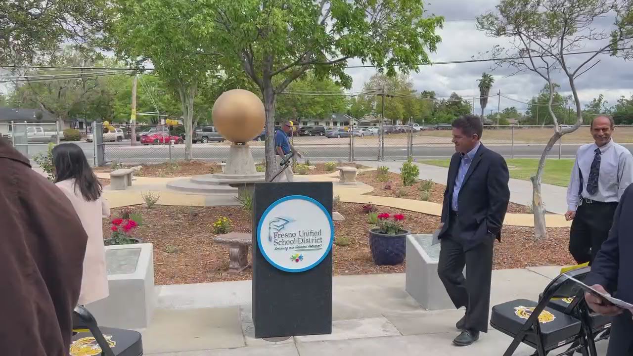 Just before unveiling of a new peace garden at Edison High School, campus placed on lockdown