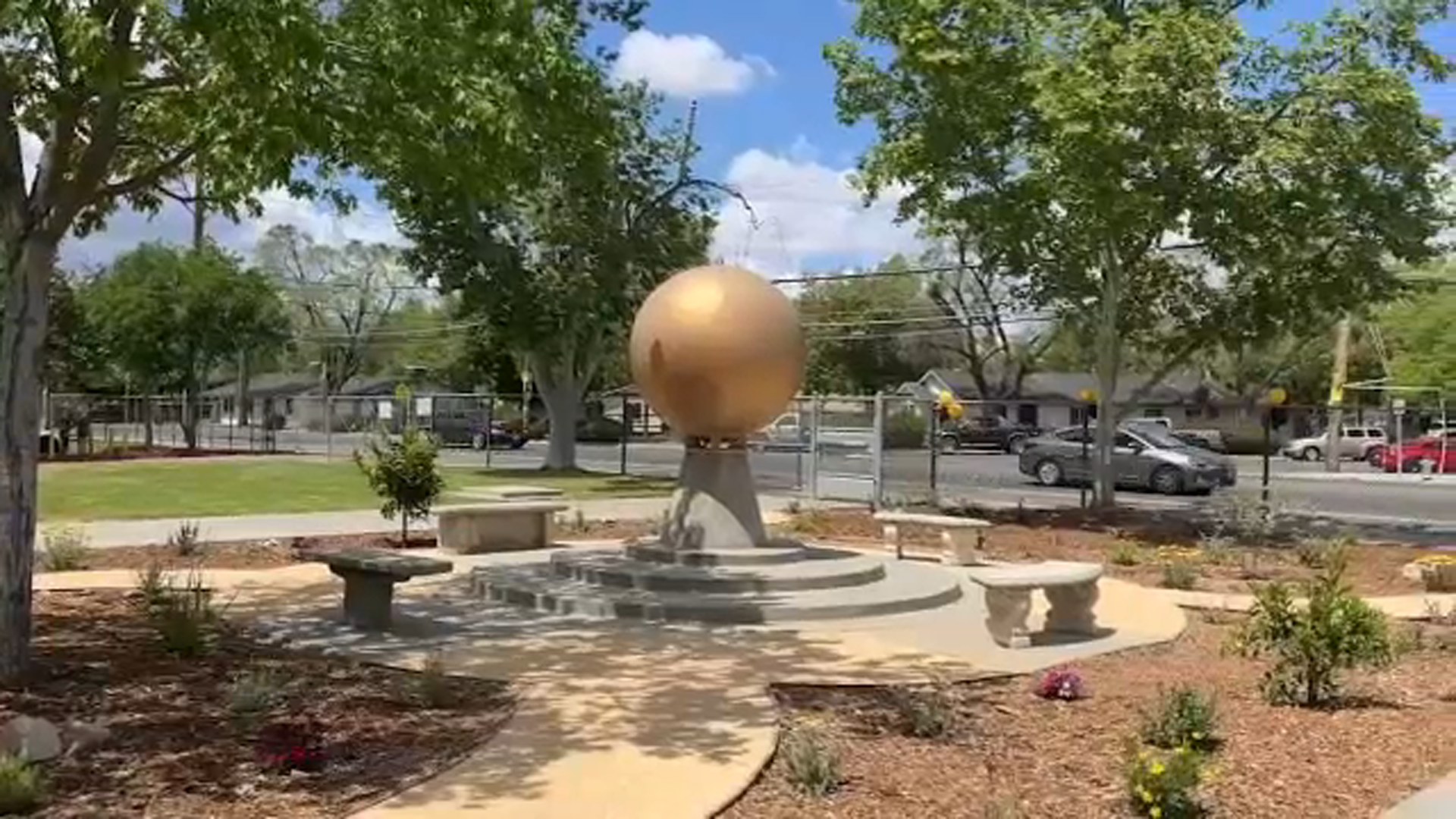 Edison High Peace Garden dedicated to fallen community leader
