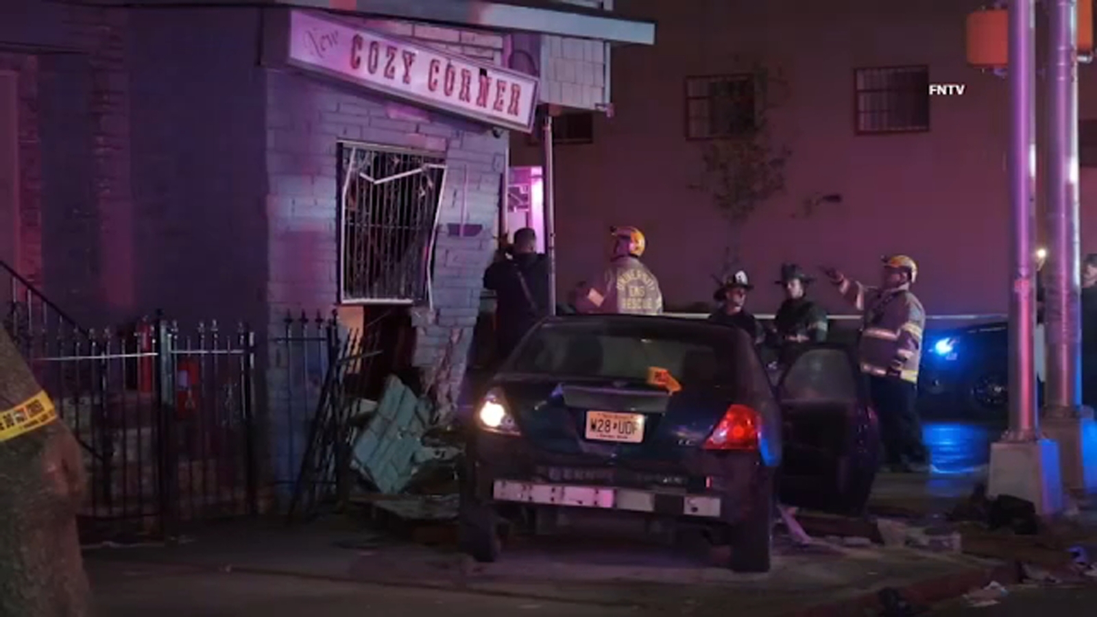 Carjacked vehicle slams into Newark, New Jersey bar; three people ...