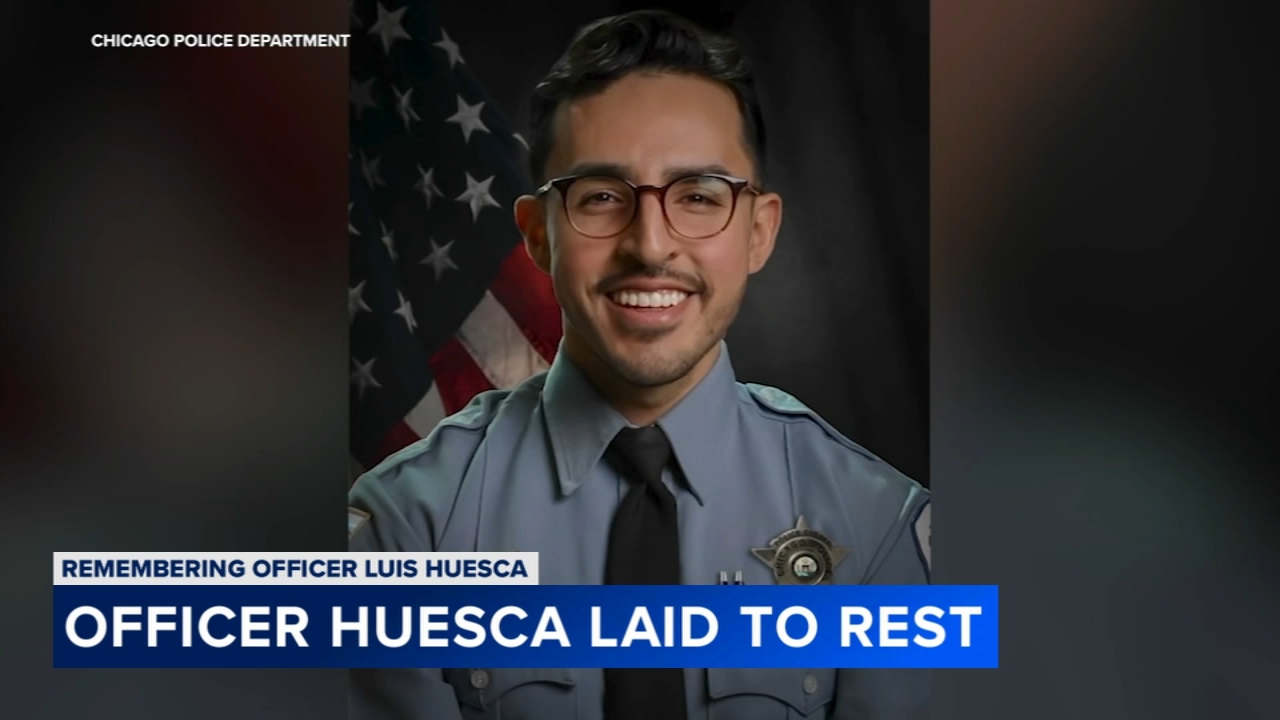 Family, community remember fallen Chicago Police Officer Luis Huesca at funeral