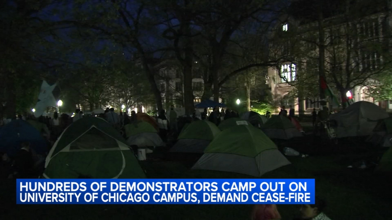 U of C pro-Palestinian camp set up; agreement reached to end NU camp