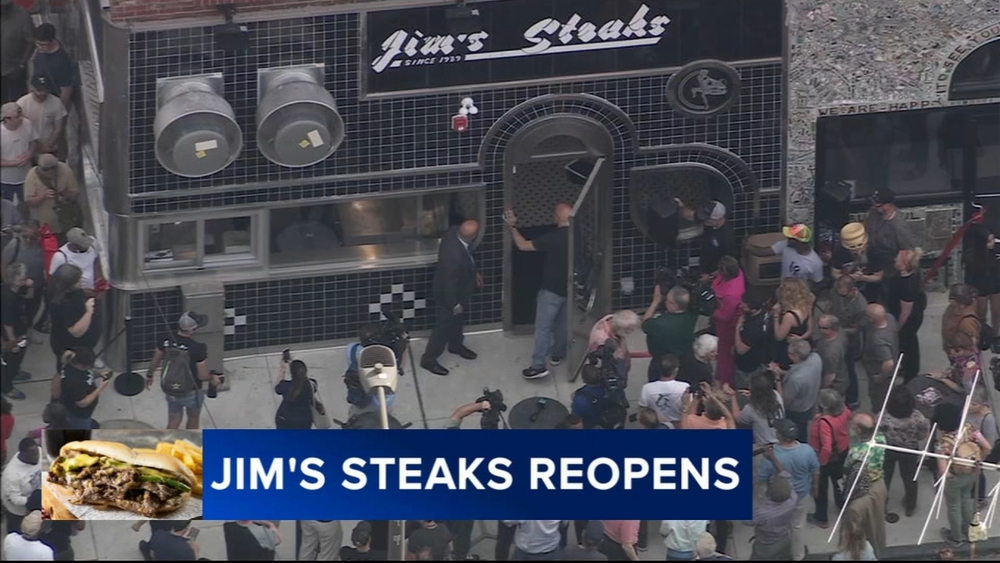 Jim's Steaks reopens 2 years after fire to serve iconic cheesesteaks