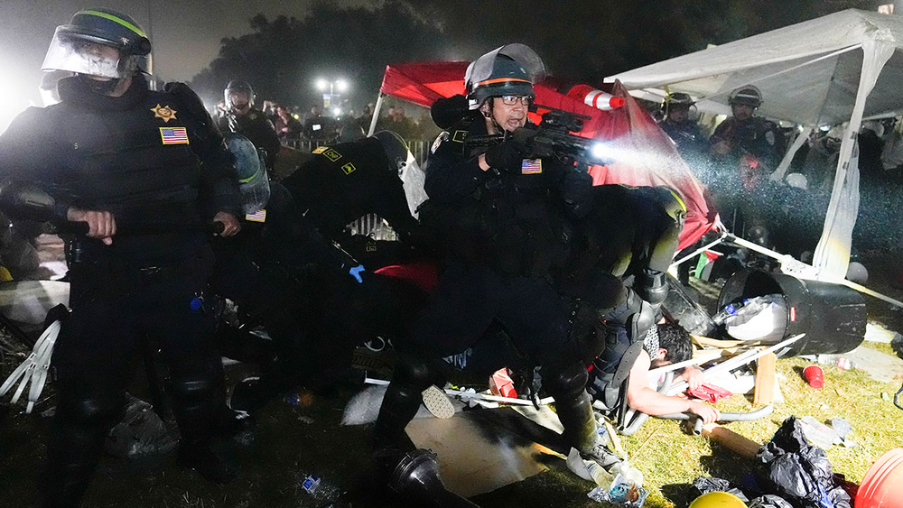 More than 100 protesters arrested at UCLA, encampment cleared