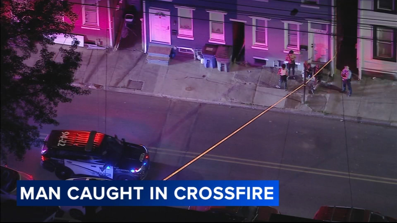 Family traumatized after man hit by stray bullet outside home