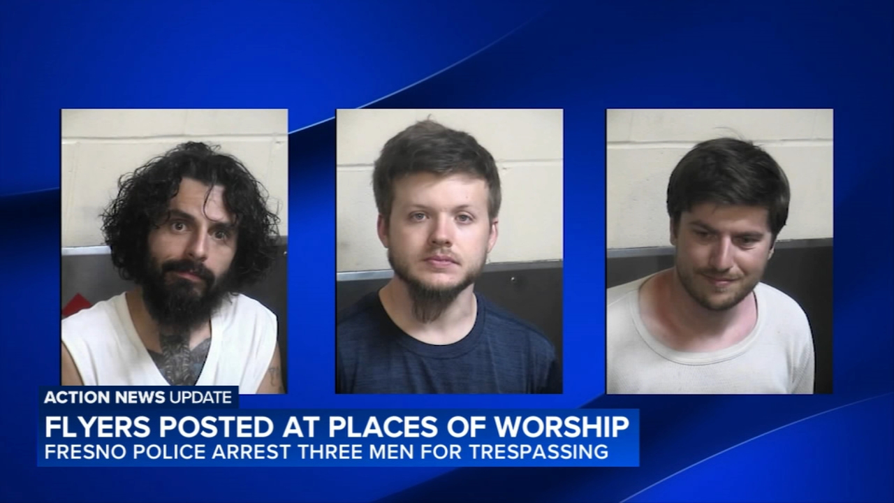 3 men arrested, 2 released for trespassing at Northwest Fresno places of worship