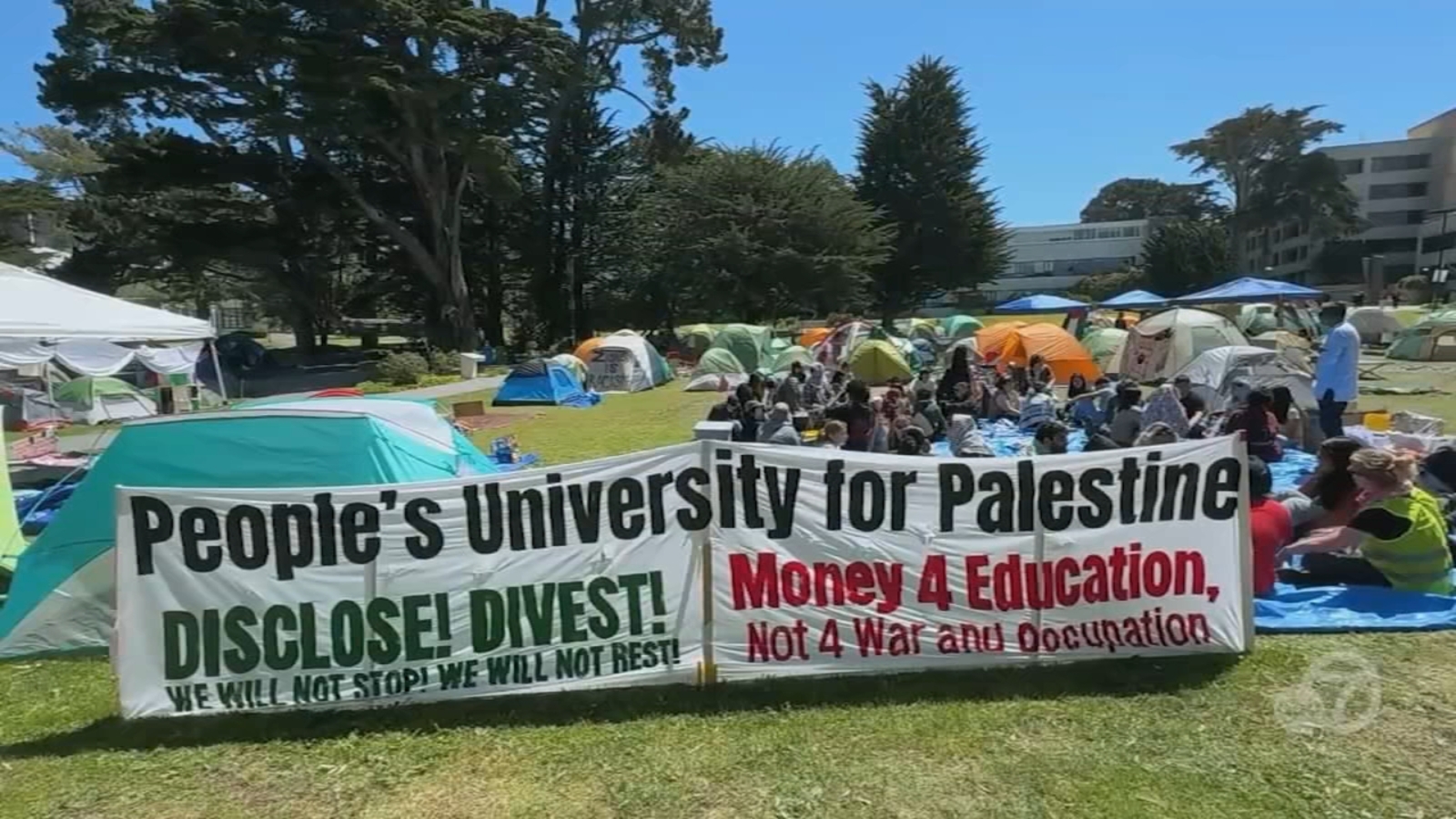 Pro-Palestinian encampments continue at Bay Area universities