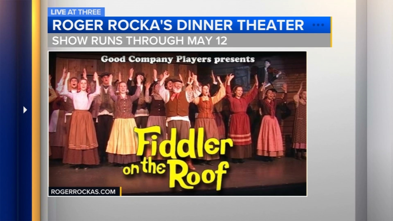 'Fiddler on the Roof' at Roger Rocka's Dinner Theater