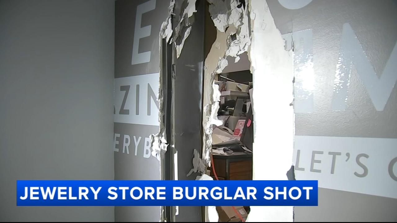 Burglars cut holes in 2 Horsham Twp. stores to get in jewelry shop; 1 suspect shot