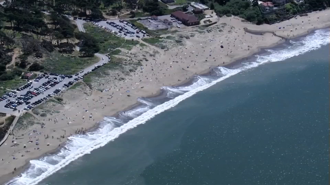 Bay Area residents flock to beaches to enjoy summerlike weather