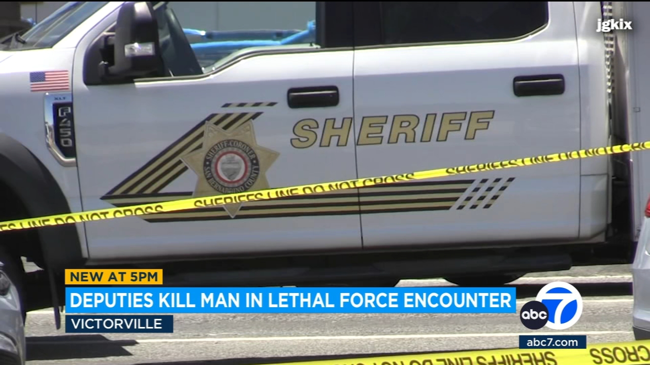Deputies shoot pedestrian after report of collisions in Victorville