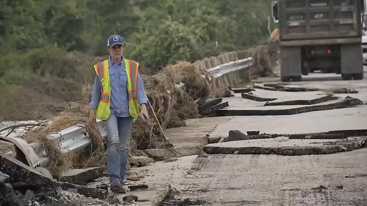 How long will it take crews to repair roads damaged by recent floodwaters?