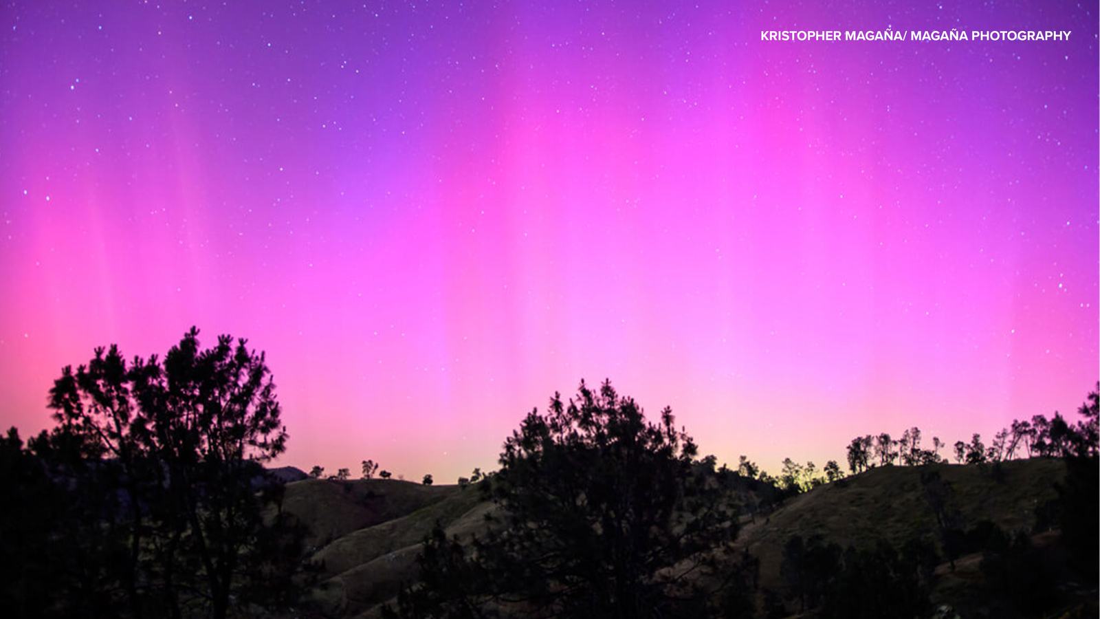 Northern lights dazzle in Central California, second chance is possible Saturday night