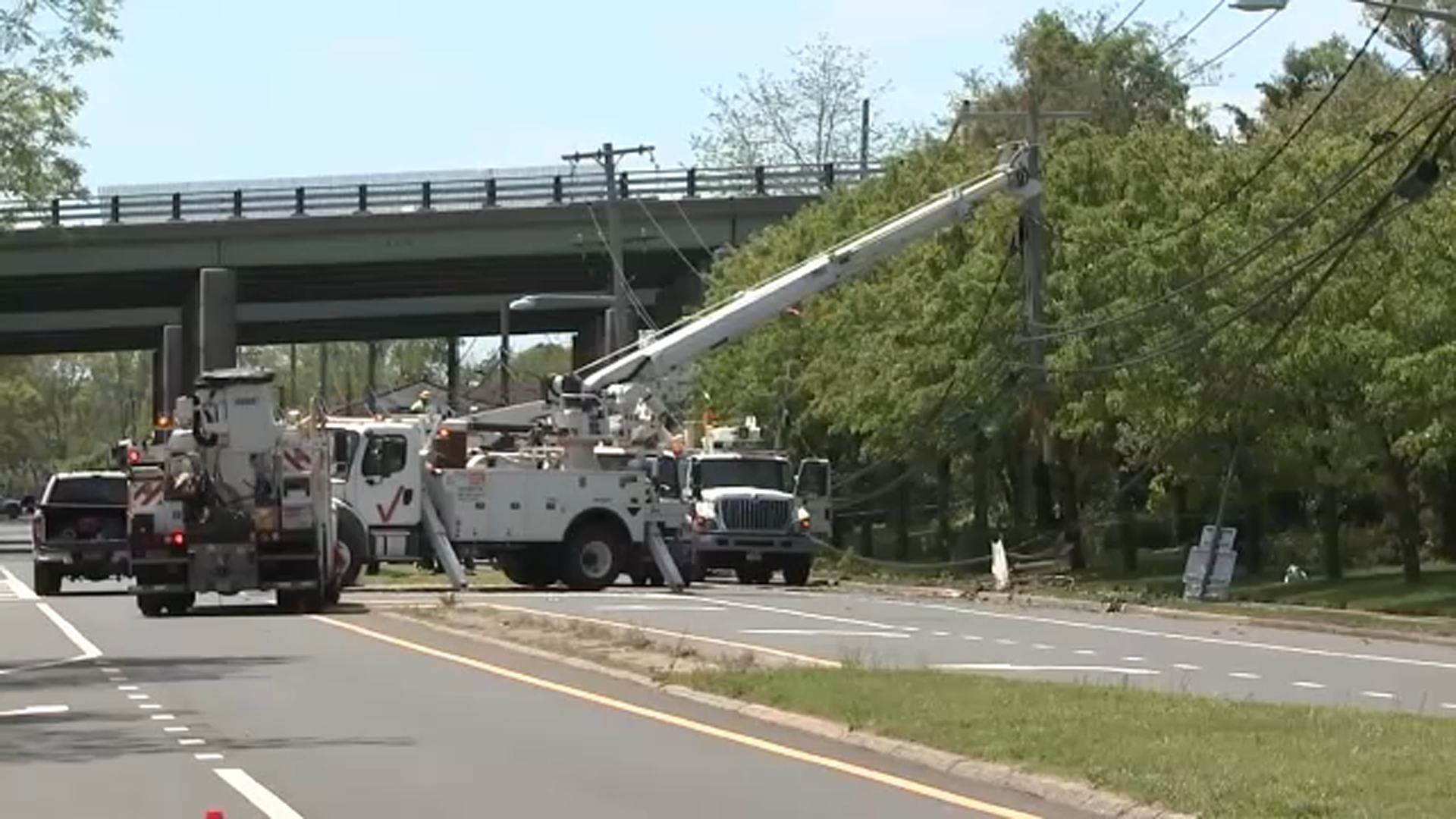 Deadly accident in Babylon left power poles tipping precariously