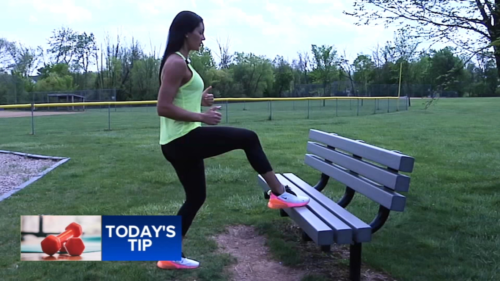 Toe tap with high knees — Today's Tip