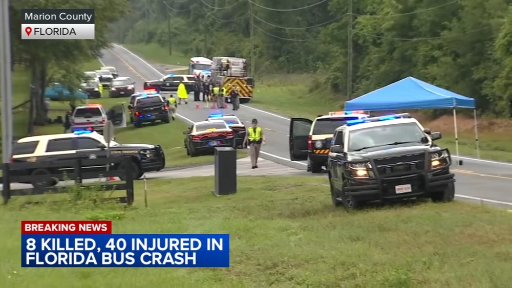 8 dead, 45 hurt in FL crash involving bus carrying farm workers