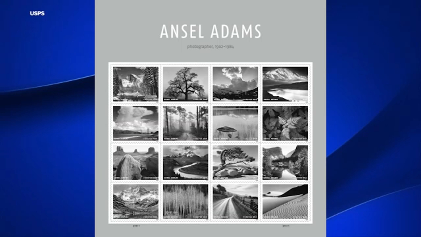 Ceremony at Yosemite National Park for new Ansel Adams Forever Stamps