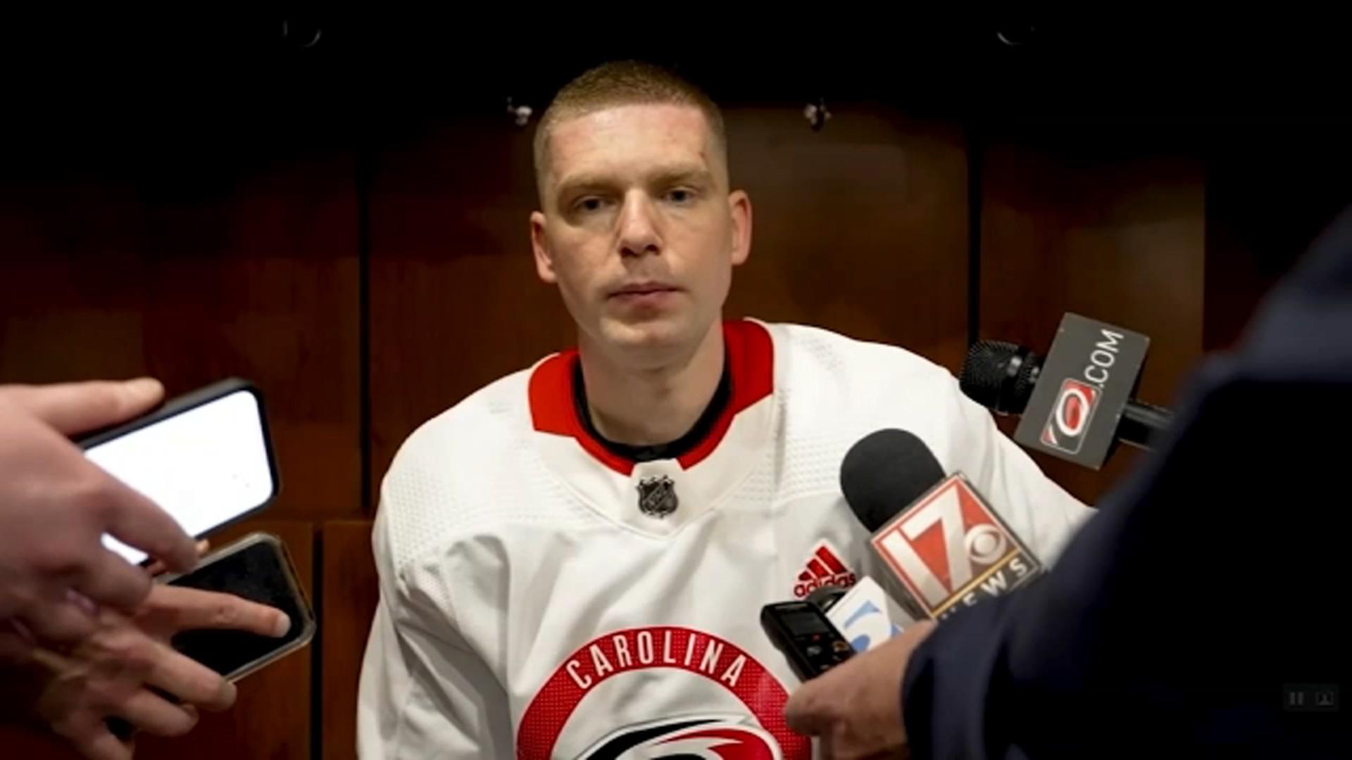 Canes forward Kuznetsov shares story of recovery
