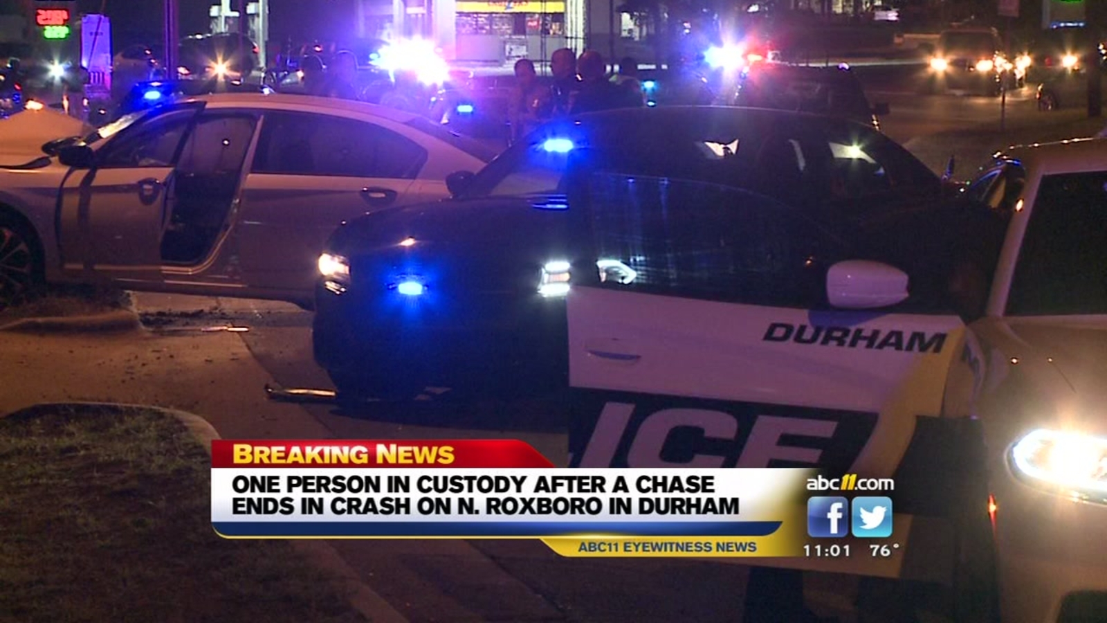 One In Custody After Police Chase Crash In Durham Abc11 Raleigh Durham 