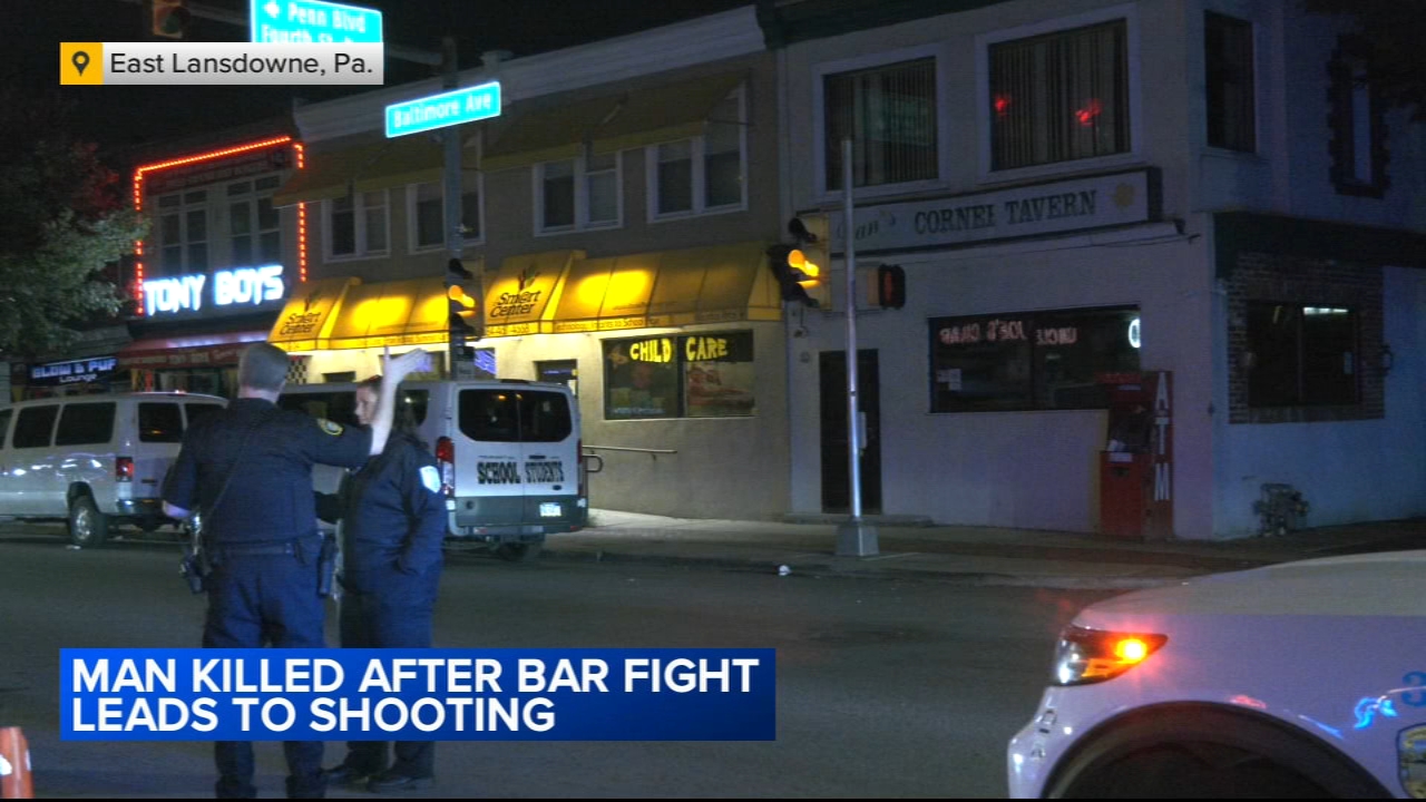 Man killed after bar fight ends with shooting in Delaware County