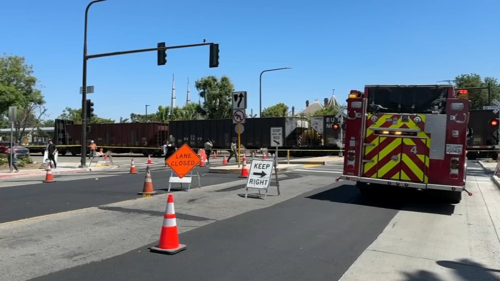 Man dies after being hit by train in Downtown Fresno, police say