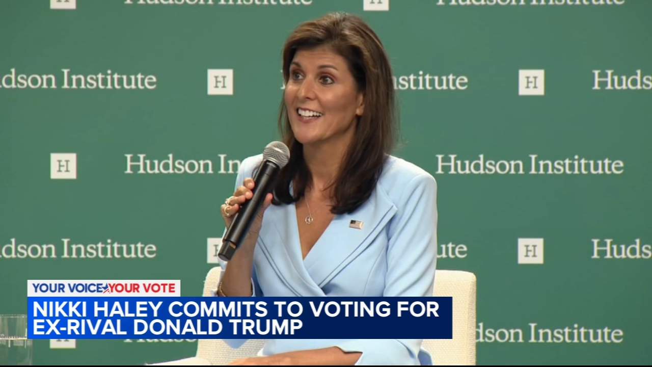 Nikki Haley commits to voting for ex-rival Donald Trump
