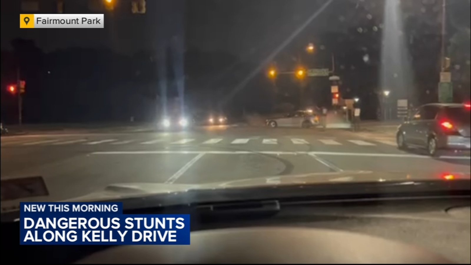 Driver caught on video doing dangerous street stuntsat Kelly Drive
