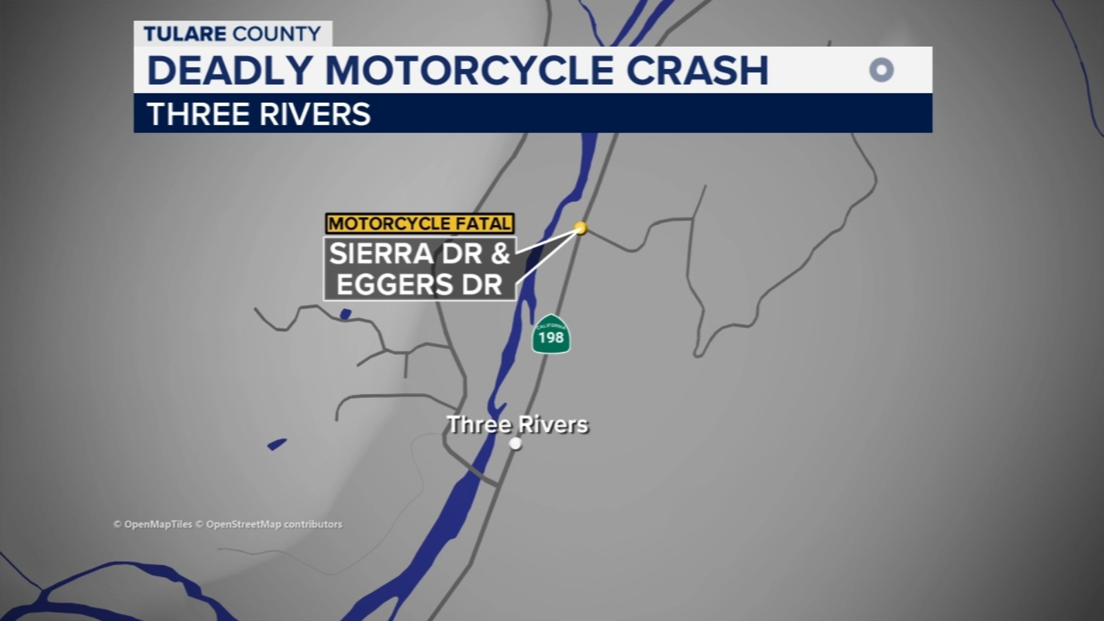 Motorcyclist killed in crash in Three Rivers, CHP says - ABC30 Fresno