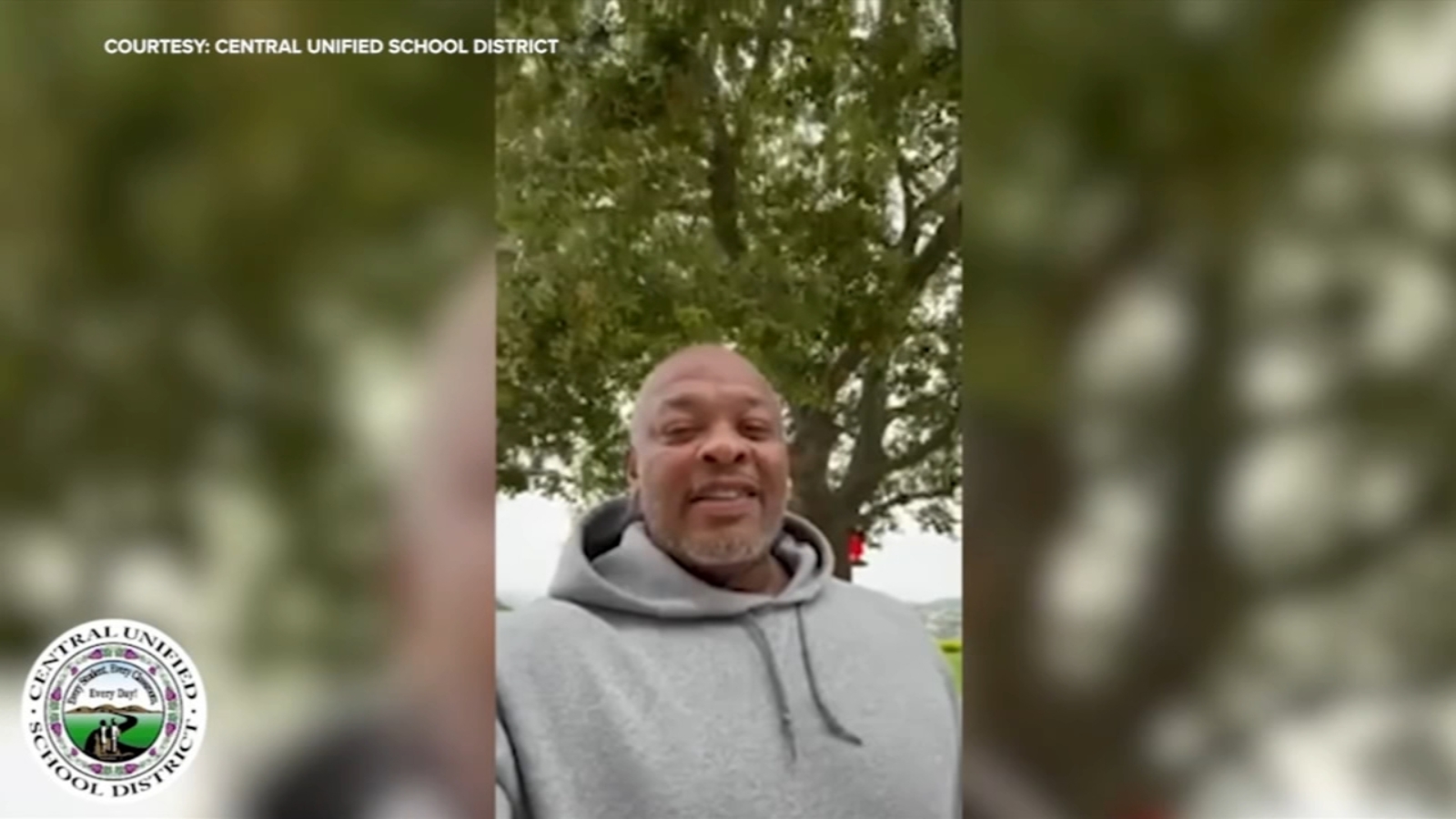 Dr. Dre shouts out two Central Unified students, gifts brand-new headphones