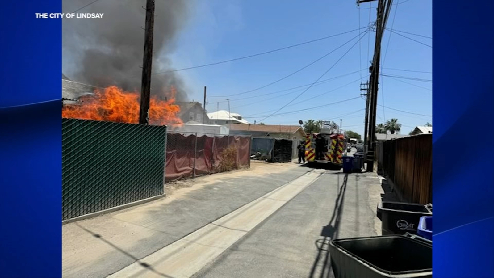 1 hospitalized after garage fire in Lindsay