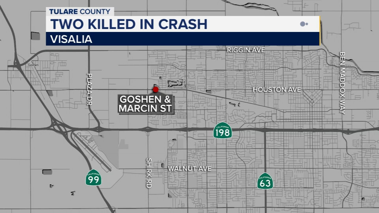 2 killed in single-car crash in Visalia, police say