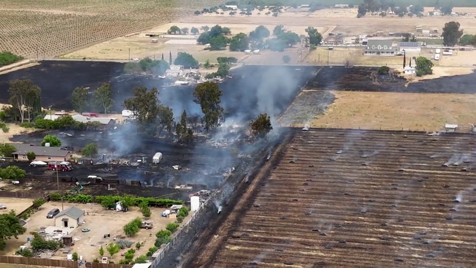 2 trailers destroyed, goats killed after fire breaks out in Madera County