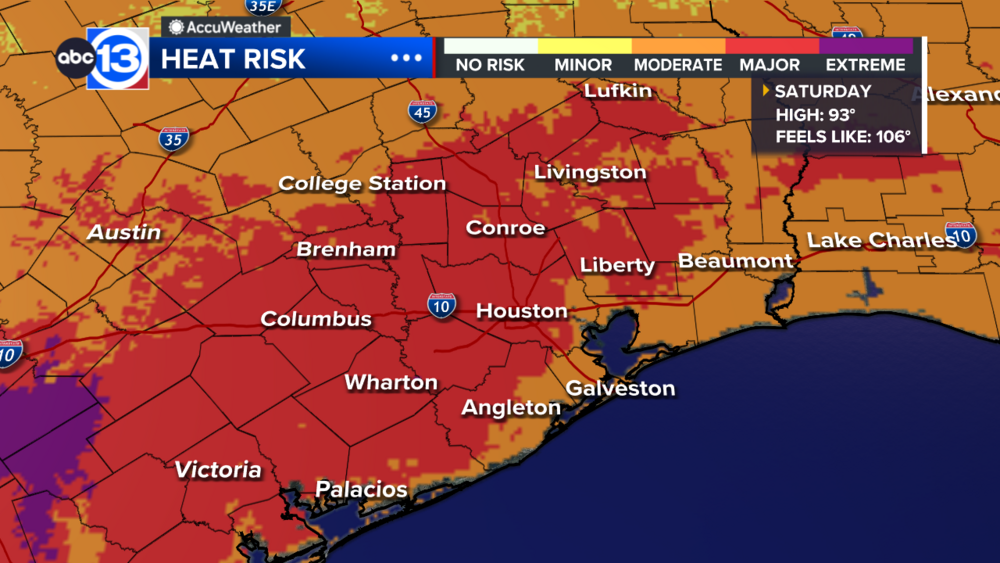 Dangerous heat and rip currents possible over the long holiday weekend