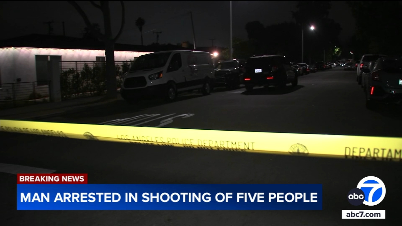 Man arrested after 5 people shot in San Fernando, police say