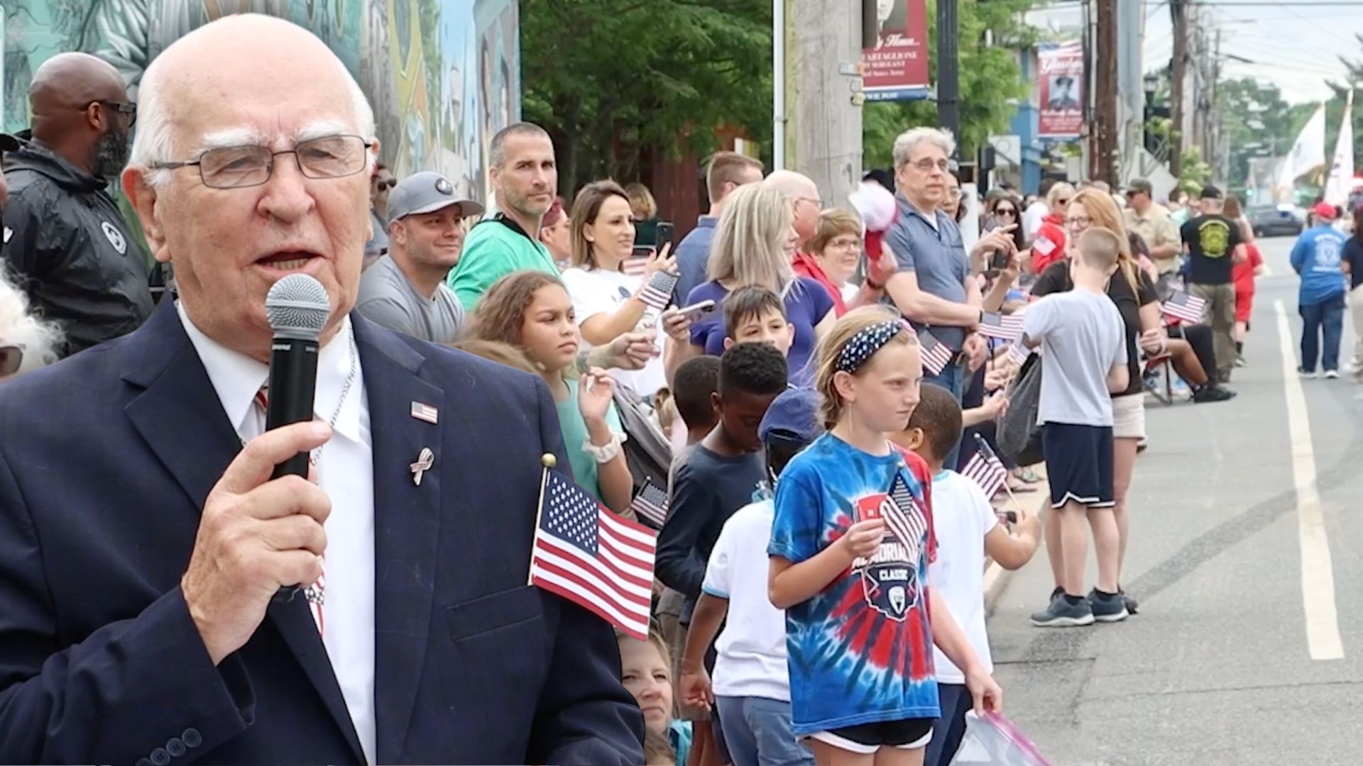 Residents of Glassboro fill the streets for a Memorial Day parade