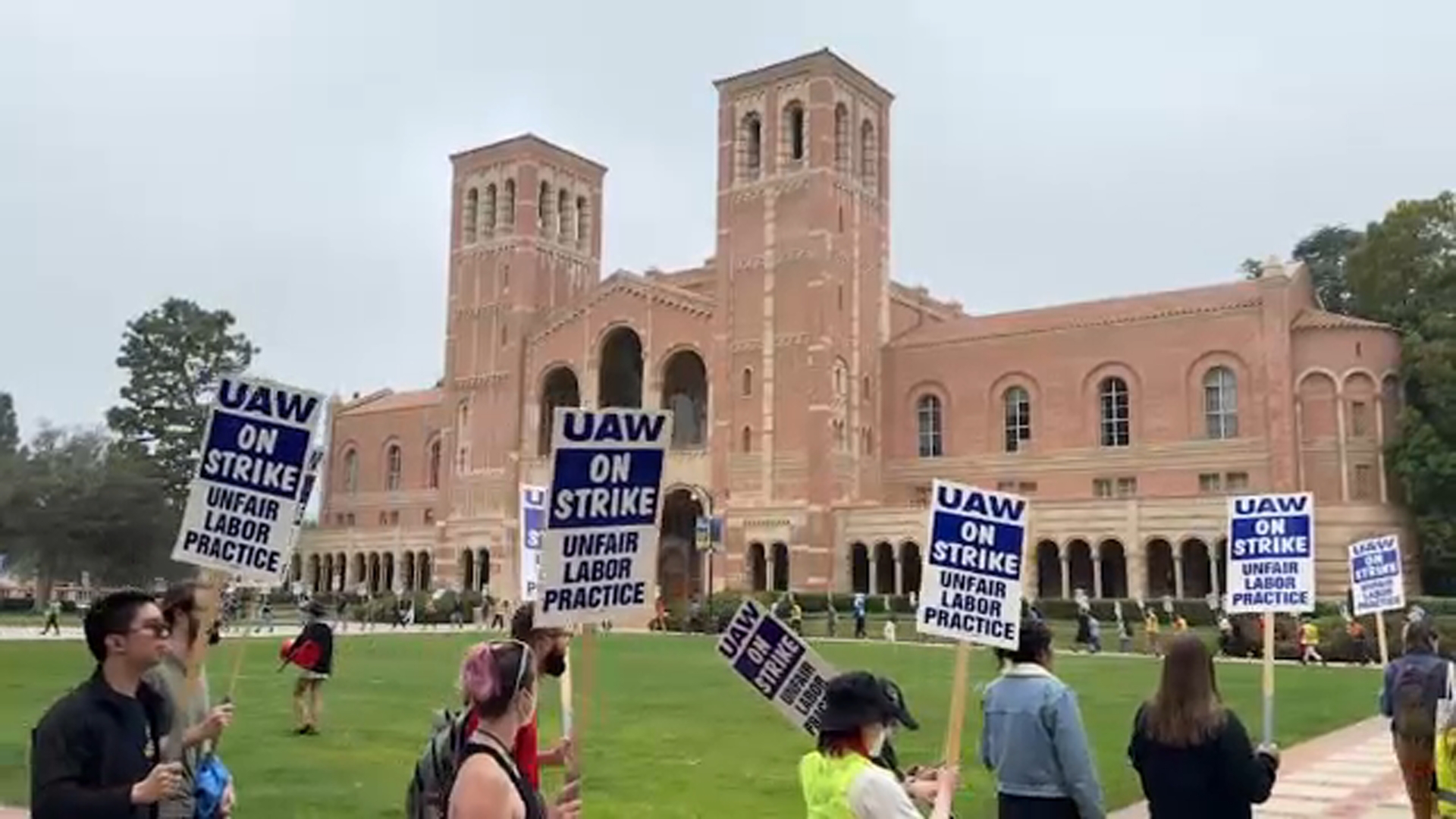 UCLA academic workers strike over protest response