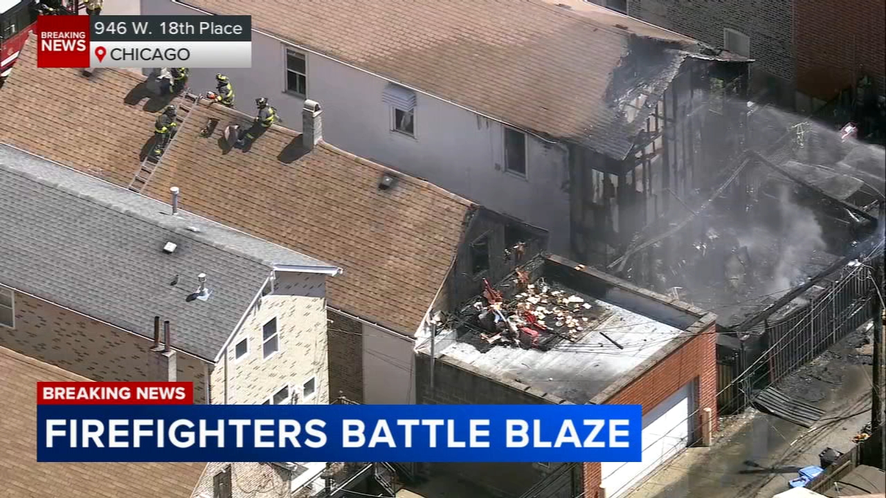 Pilsen fire damages 2 homes, cars; CFD on scene