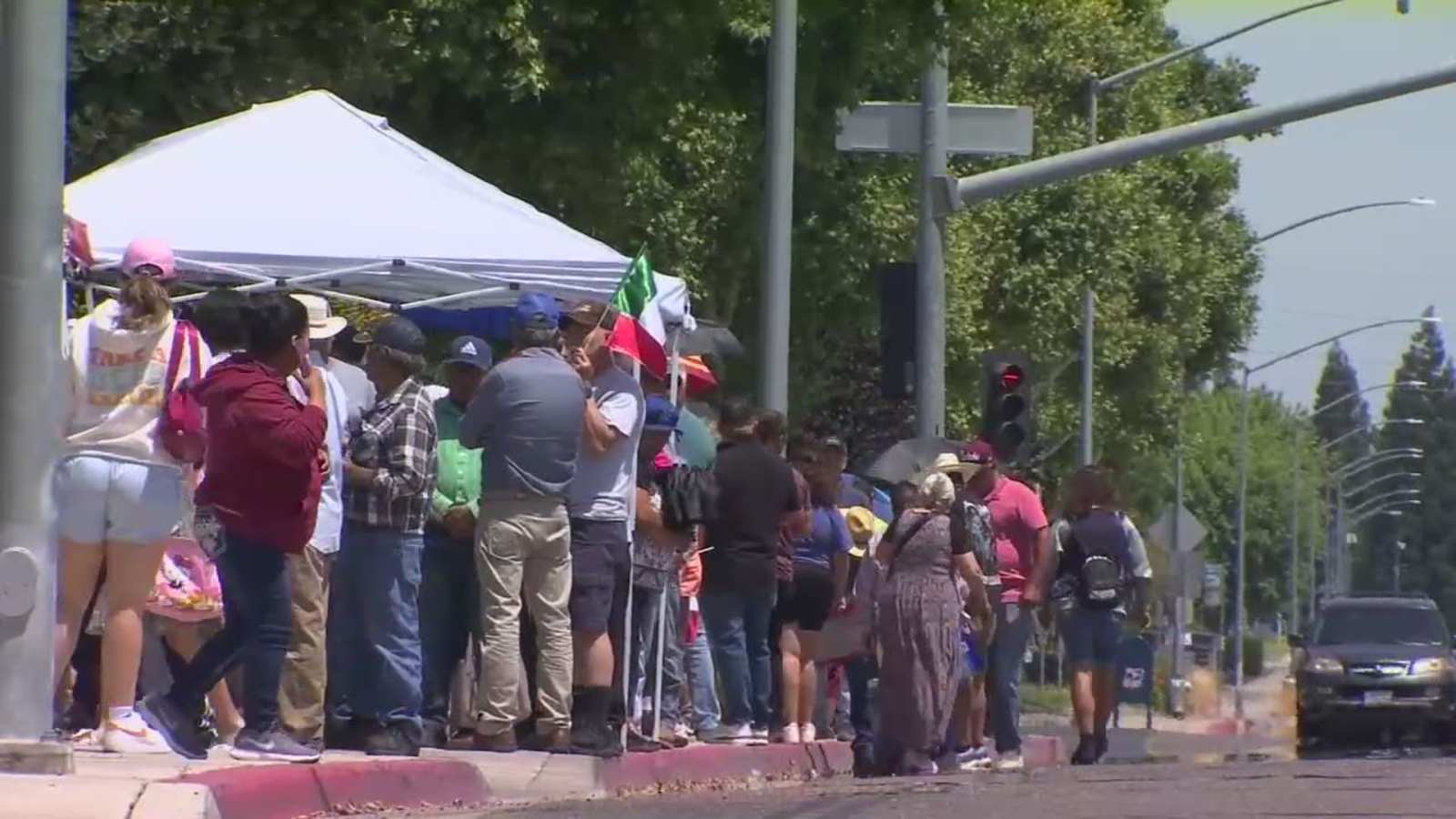 Hundreds of voters lineup as polls for historic Mexico presidential election open