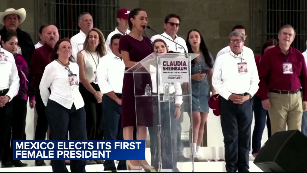 Mexico elects Claudia Sheinbaum, 1st woman to be president, election institute says